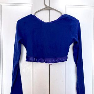 💜✨ SAVAGE X FENTY VIBRANT BLUE LOGO CROP TOP ✨💜